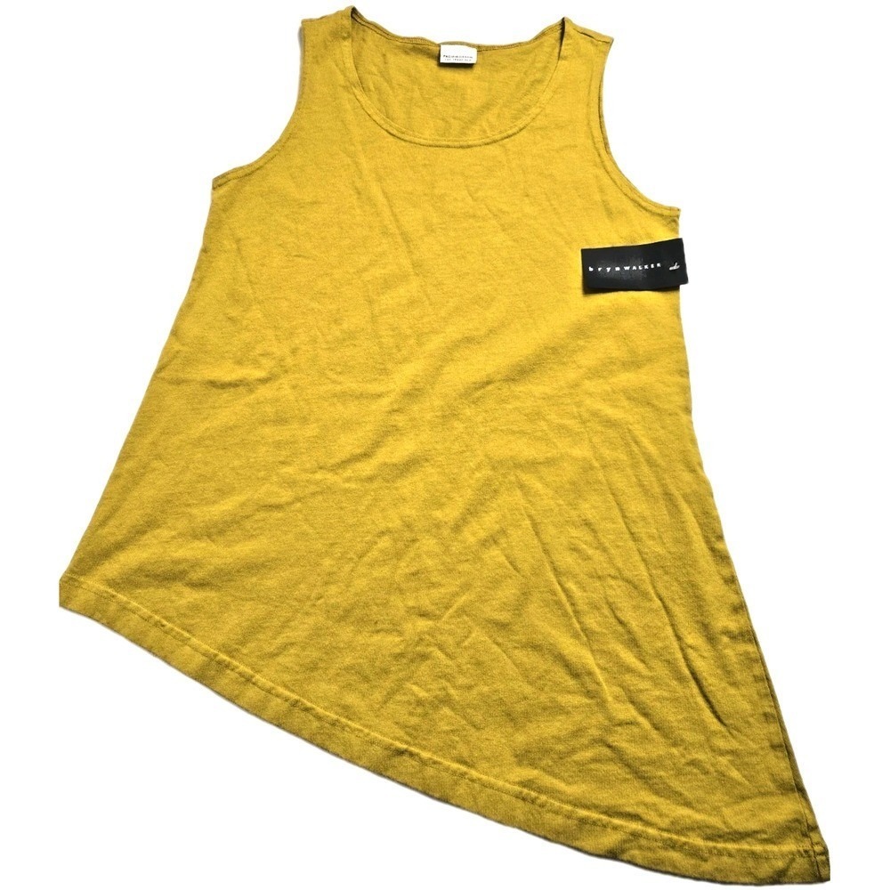Womens Bryn Walker Pacific Cotton San Francisco Mustard Top Small Asymmetrical